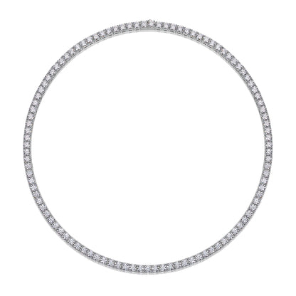 Moissanite Necklace "Endless Galaxy" – Elegant Sparkling Jewelry 0.1ct