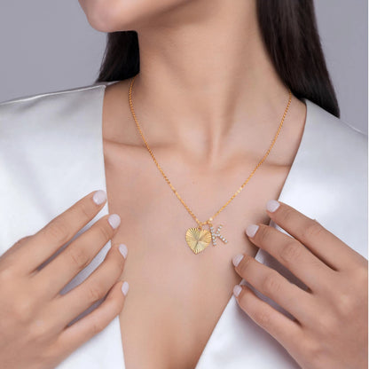 Whispering Heart Moissanite Pendant – Elegant Love Necklace