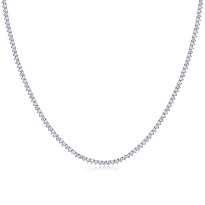 Solitaire Moissanite Necklace – Dazzling 3-Prong Sparkle