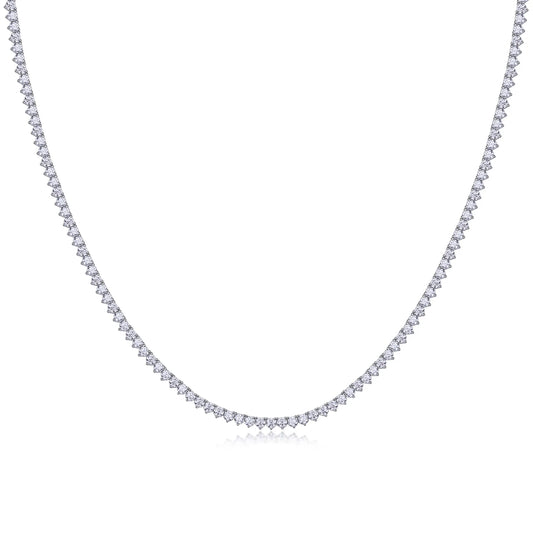 Solitaire Moissanite Necklace – Dazzling 3-Prong Sparkle