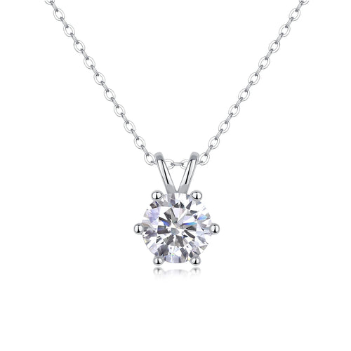 Romantic Moissanite Pendant – Elegant & Minimalist