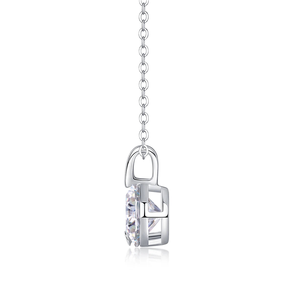 Sparkling V Moissanite Necklace – Elegant & Modern