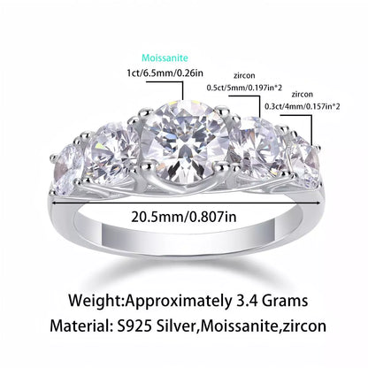 Strong Affection Moissanite Ring – A Sparkle that Speaks of Eternal Love