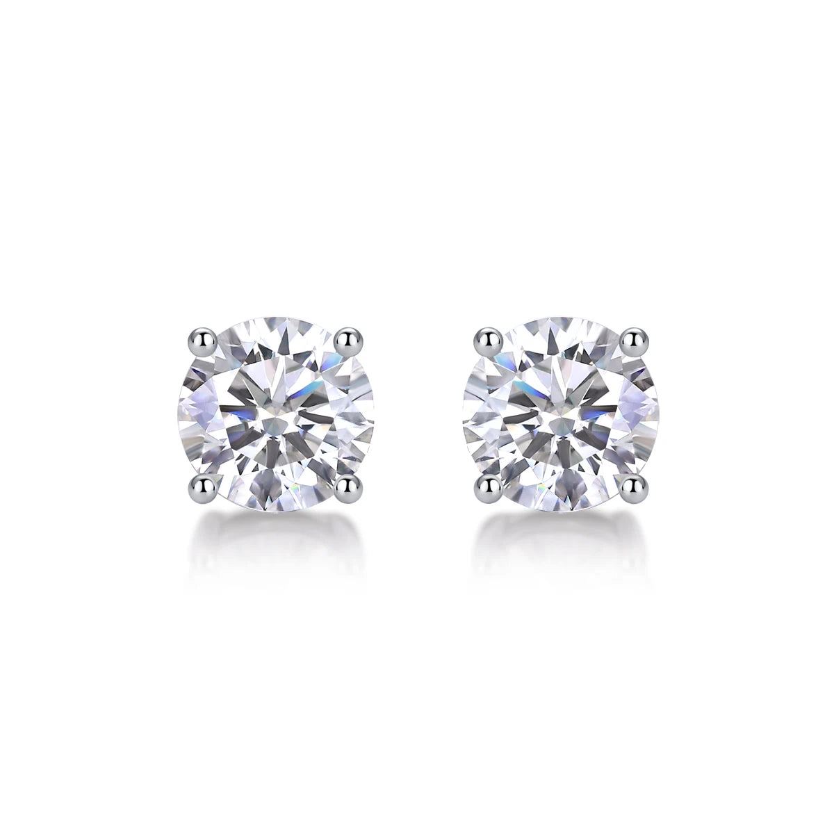 Pure Love Moissanite Stud Earrings – Dazzling Everyday Sparkle, Perfect for Romantic Moments