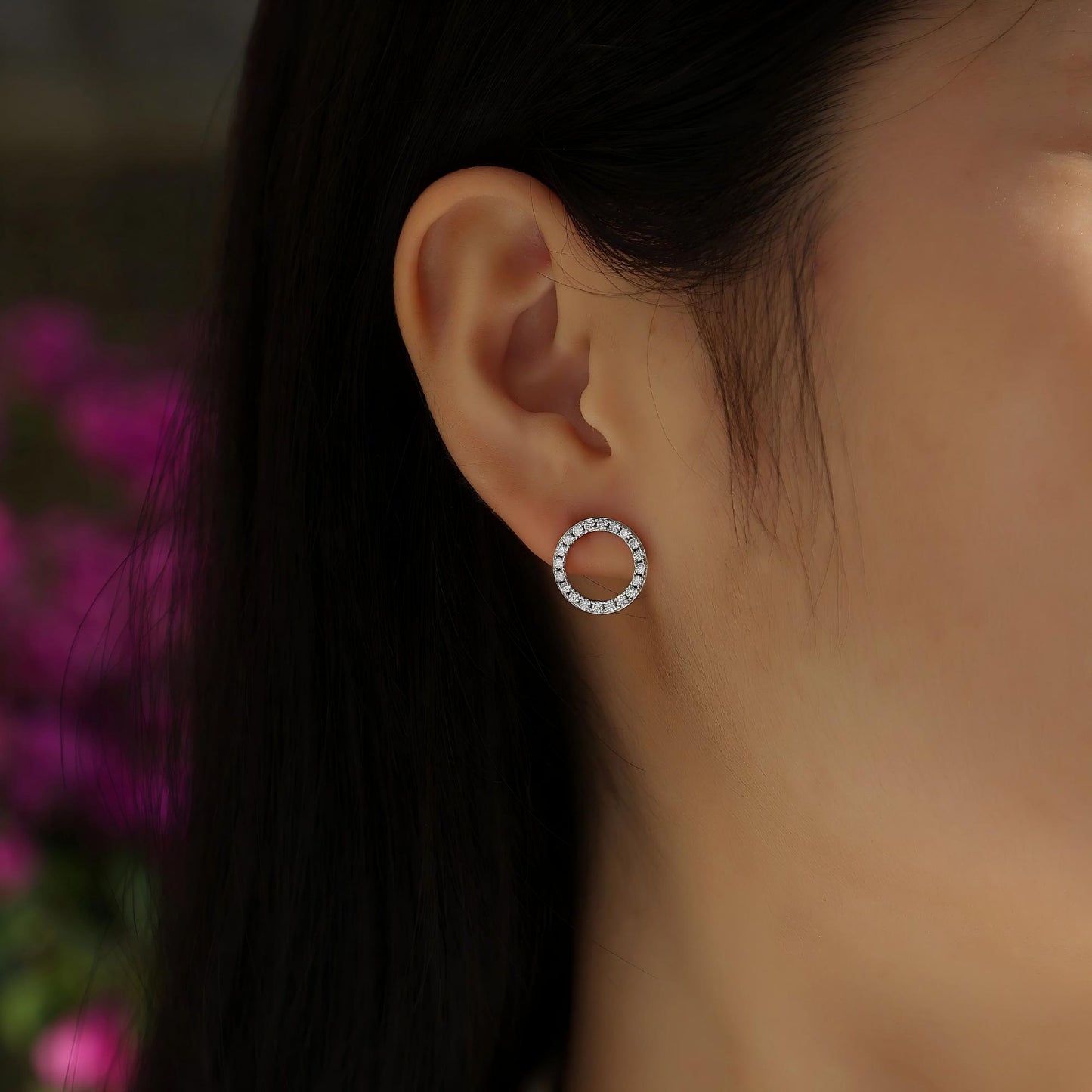 Moissanite Stud Earrings – Dazzling Minimalist Jewelry