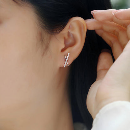 Stellar Moissanite Studs – Chic X Design Earrings