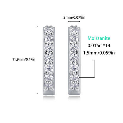 Dazzling Moissanite Stud Earrings – Chic & Comfortable