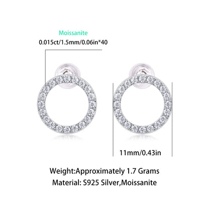 Moissanite Stud Earrings – Dazzling Minimalist Jewelry