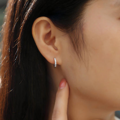 Dazzling Moissanite Stud Earrings – Chic & Comfortable