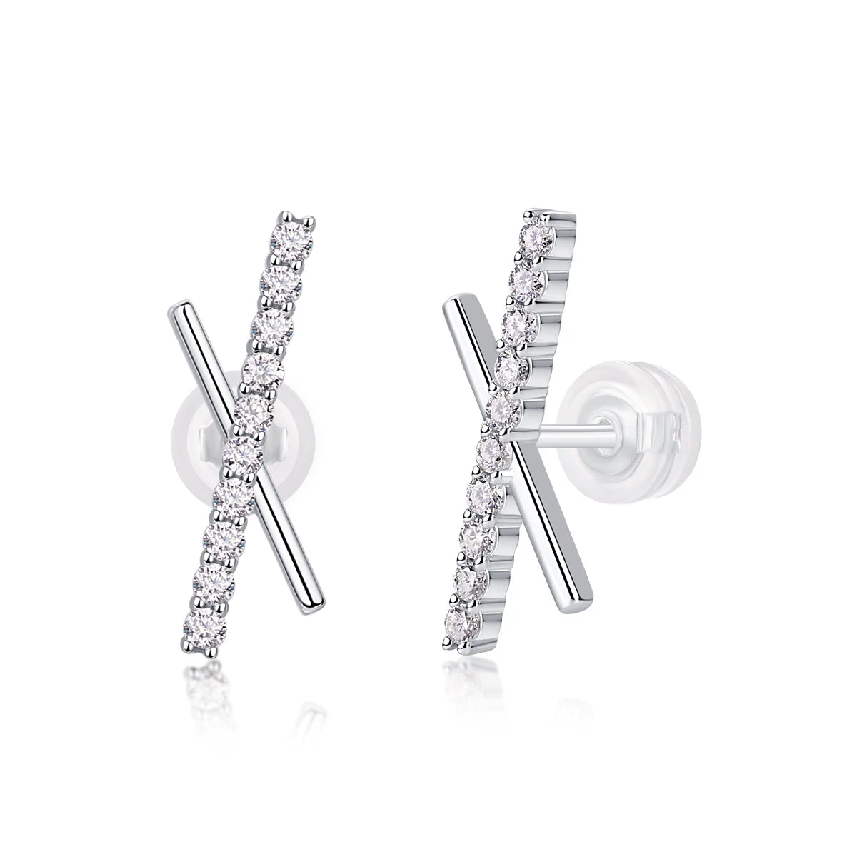 Stellar Moissanite Studs – Chic X Design Earrings
