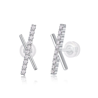 Stellar Moissanite Studs – Chic X Design Earrings