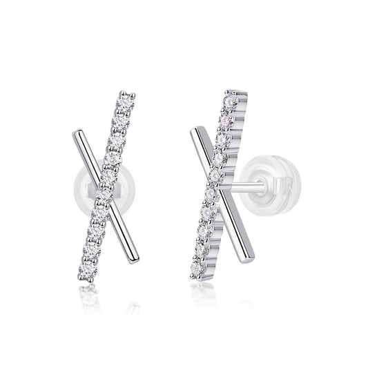 Stellar Moissanite Studs – Chic X Design Earrings