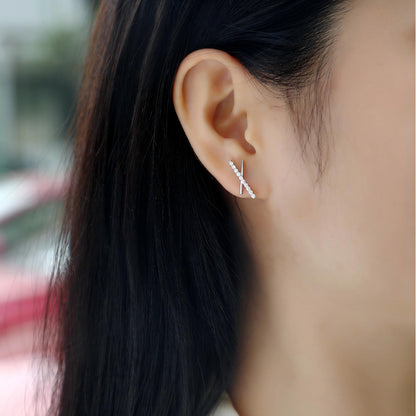 Stellar Moissanite Studs – Chic X Design Earrings