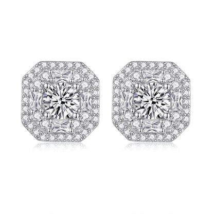 Winter Afternoon Moissanite Stud Earrings – Sparkling Star-Inspired Jewelry