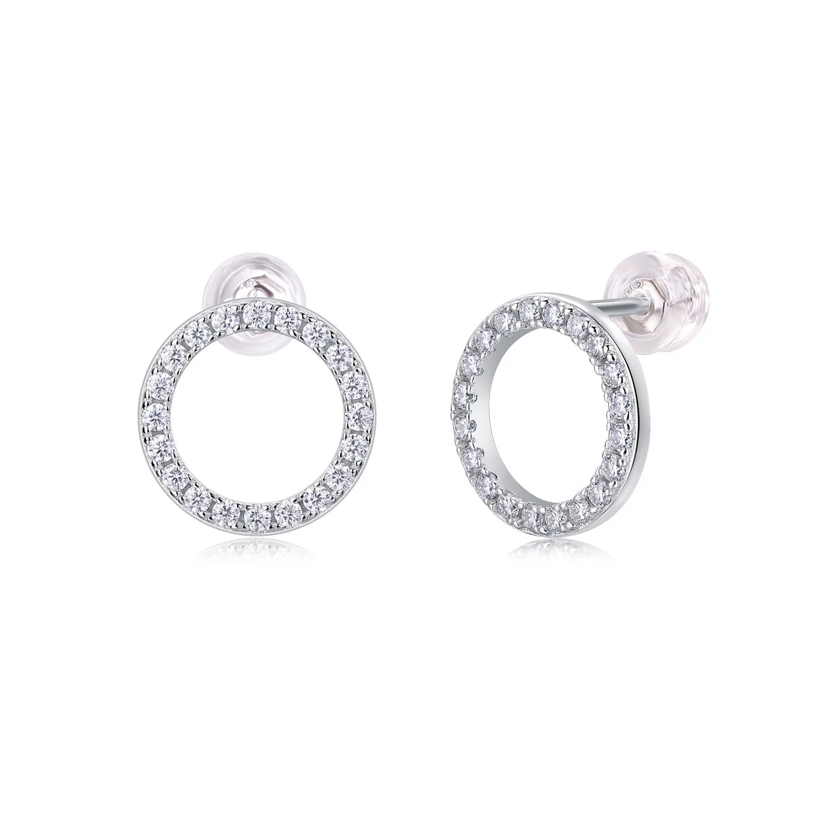 Moissanite Stud Earrings – Dazzling Minimalist Jewelry