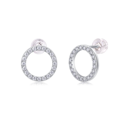 Moissanite Stud Earrings – Dazzling Minimalist Jewelry