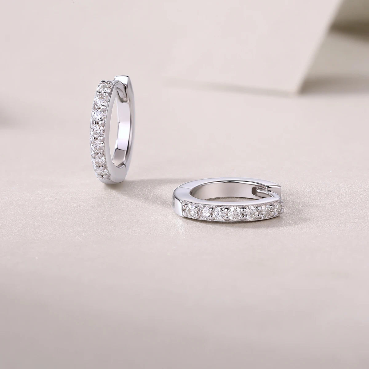 Dazzling Moissanite Stud Earrings – Chic & Comfortable