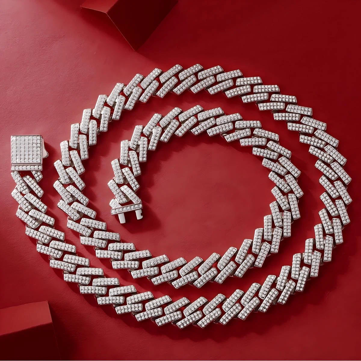 Moissanite Dragonbone Necklace – Infinite Loop Elegance