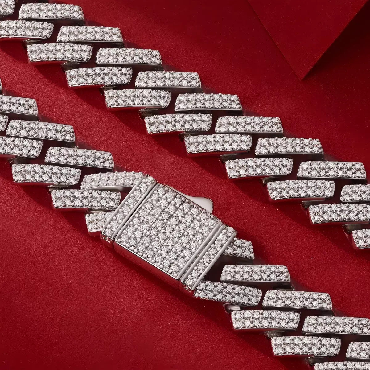 Moissanite Dragonbone Necklace – Infinite Loop Elegance