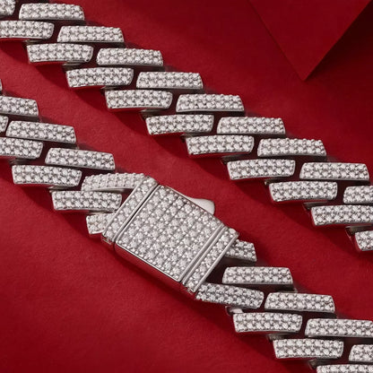 Moissanite Dragonbone Necklace – Infinite Loop Elegance