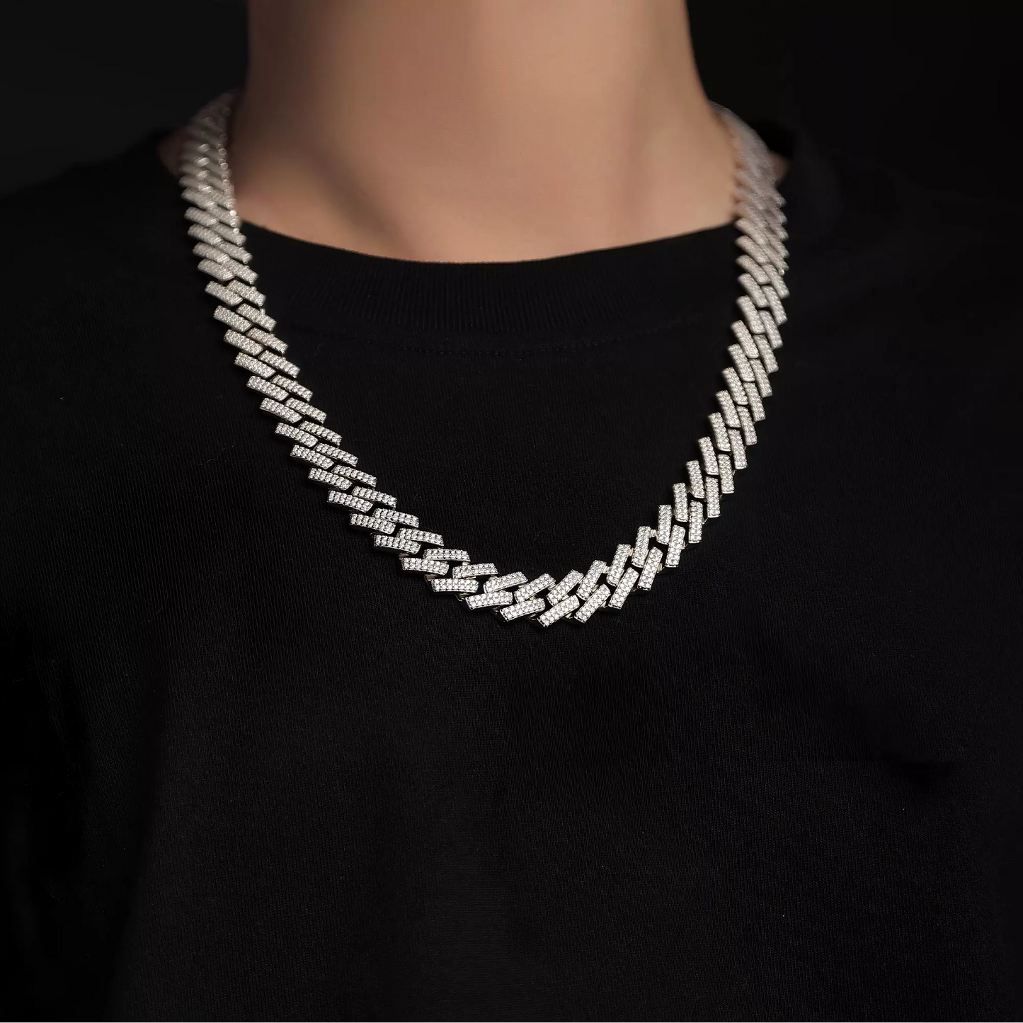 Moissanite Dragonbone Necklace – Infinite Loop Elegance