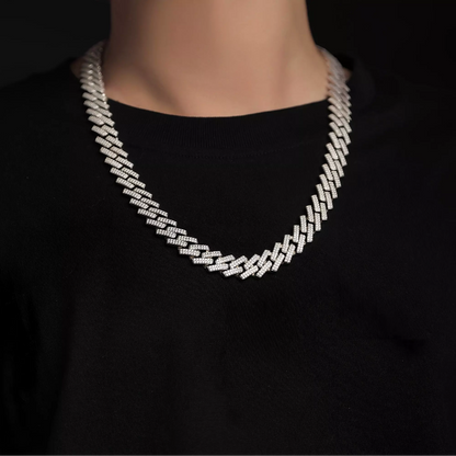 Moissanite Dragonbone Necklace – Infinite Loop Elegance