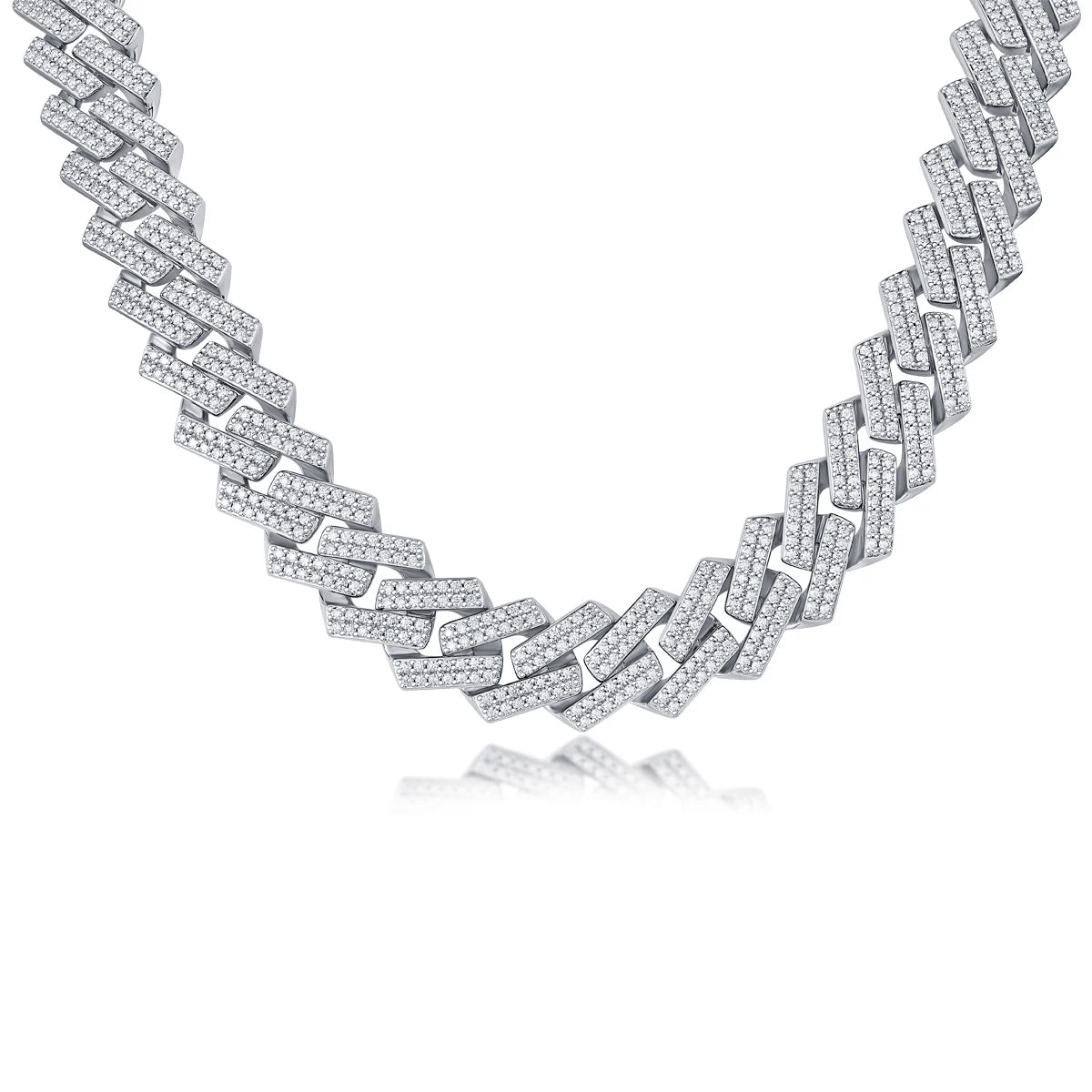 Moissanite Dragonbone Necklace – Infinite Loop Elegance