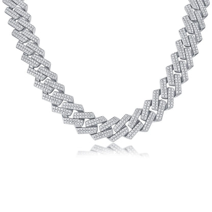 Moissanite Dragonbone Necklace – Infinite Loop Elegance