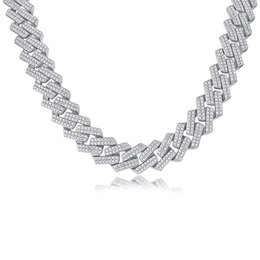 Moissanite Dragonbone Necklace – Infinite Loop Elegance