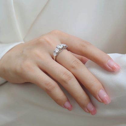 Strong Affection Moissanite Ring – A Sparkle that Speaks of Eternal Love