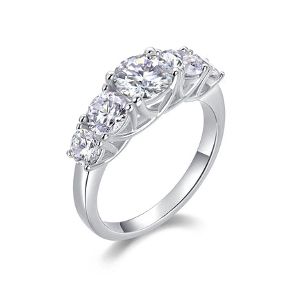 Strong Affection Moissanite Ring – A Sparkle that Speaks of Eternal Love